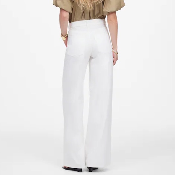 Madewell Superwide-Leg Jeans: Airy Denim Edition in tile white Size 28 - Picture 2 of 9